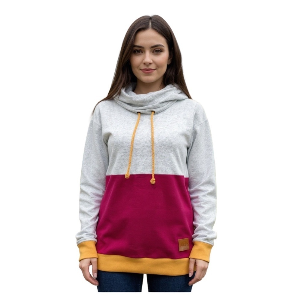 & by Sydney Colorblock Cowl Neck Hoodie – Women’s XS - Picture 2 of 5